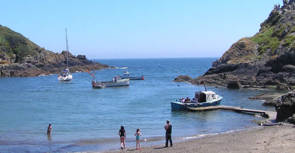 The quaint village of Polperro with its 'smugglers beach' and harbour